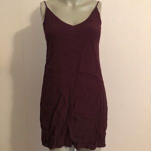 Aritzia slip dress in maroon! Worn twice!